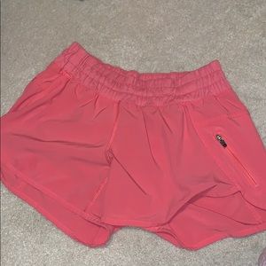 Lulu lemon pink limited edition shorts (size 6)